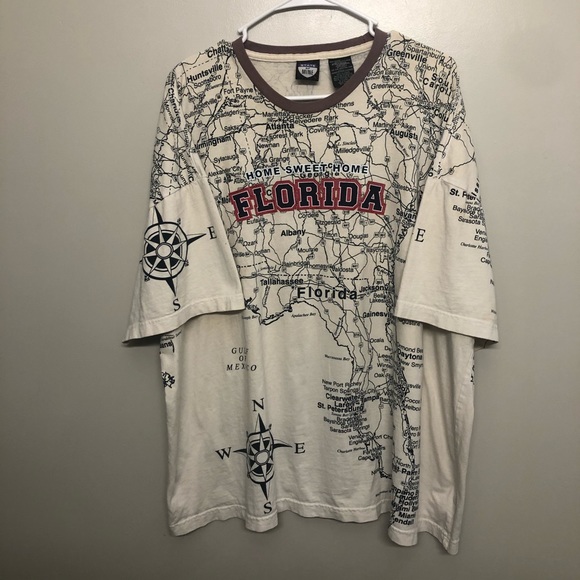 state of mine Other - Florida southern map shirt all over print vtg 3XL